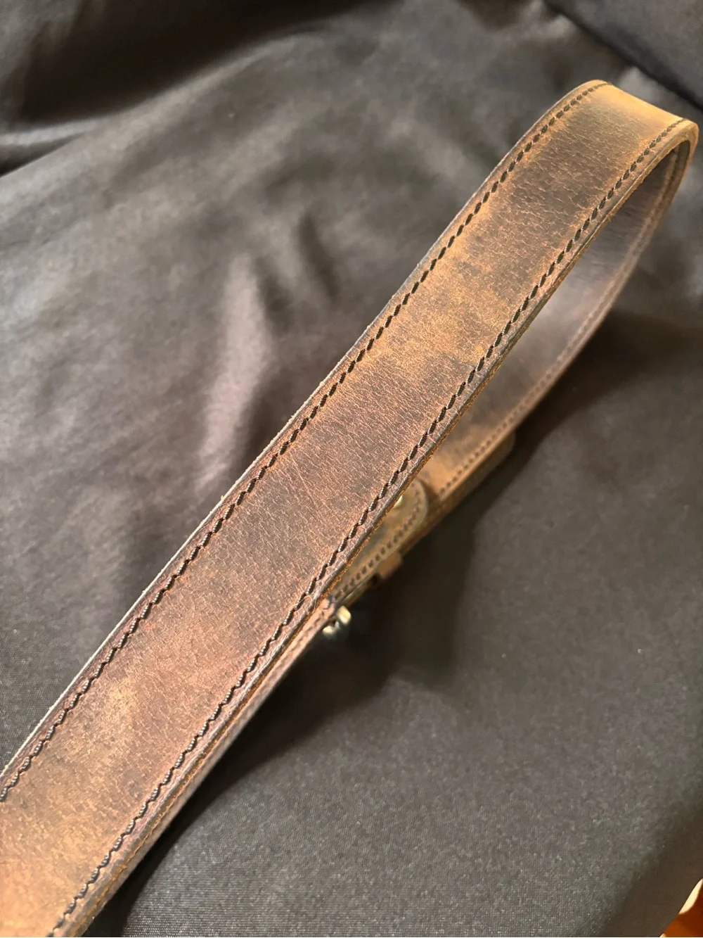 Brown Leather Men's Belt - Rustic Brown